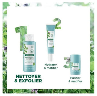 Klorane Menthe Aquatique et Argile - Poudre Purifiante Visage 3 en 1 Bio 50 g