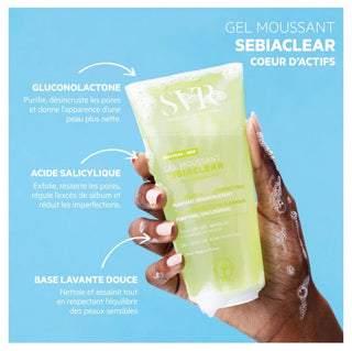 SVR Sebiaclear Gel Moussant Anti-Imperfections Peaux Grasses à Tendance Acnéique 200 ml