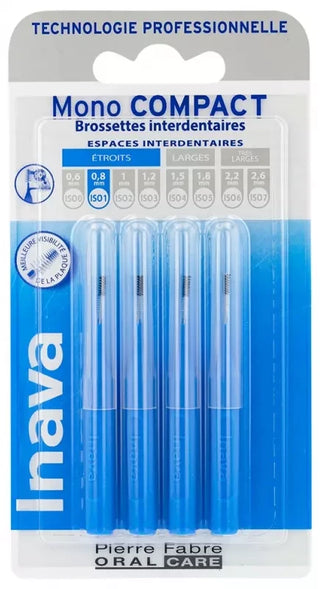 Inava Pierre Fabre Oral Care Brossettes Mono-Compact - Taille : ISO1 0,8 mm