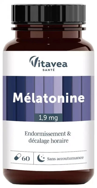 Vitavea Mélatonine Endormissement & Décalage Horaire 60 Unités