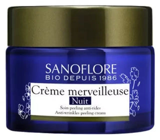 Sanoflore Crème Merveilleuse Nuit Soin Peeling Anti-Rides Bio 50 ml