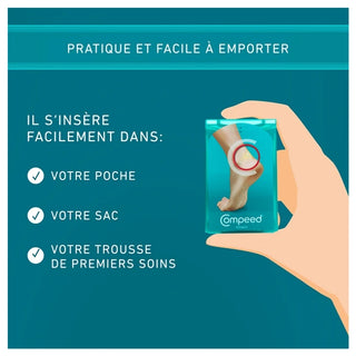 Compeed Pansements Ampoules Moyen Format Pour le Talon 5 Pansements