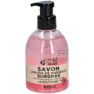 MKL Savon Liquide de Marseille Surgras Rose