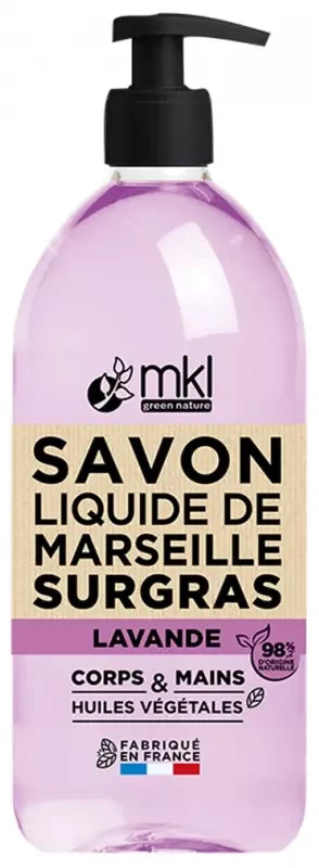 Mkl Green Nature Savon Liquide de Marseille "lavande" 1 Litre