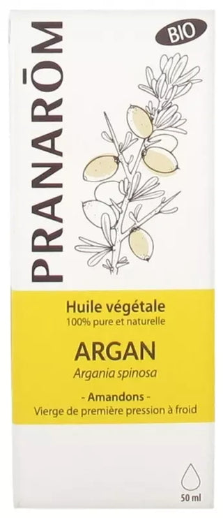 Pranarôm Huile Végétale Argan Bio Riche en Vitamines et Antioxydants Huile Anti-Âge Réparatrice 50 ml
