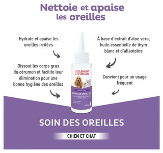Clément Thékan Soin des Oreilles chiens et chats 100 ml