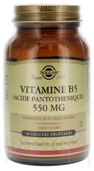 Solgar Vitamine B5 550 mg Gélules Végétales