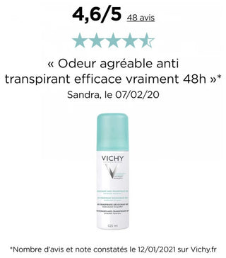 Vichy Anti-Transpirant Aérosol Duo 2 X 125 ml