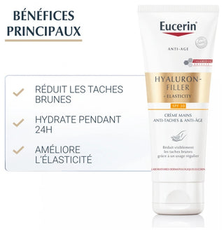 Eucerin Hyaluron-Filler + Elasticity Crème Mains Anti-Taches SPF30 75 ml