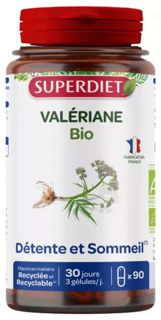 Superdiet Valériane - Détente et Sommeil Bio 90 Gélules