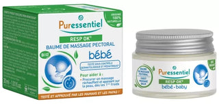 Puressentiel Nouveau Pack : Baume de Massage Pectoral Bébé Resp'Ok® - 30 ml