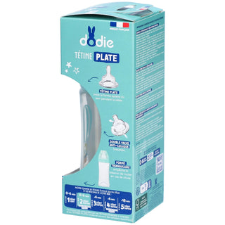 DODIE Biberon anti-colique ciel tétine plate 3 vitesses 0-6 mois