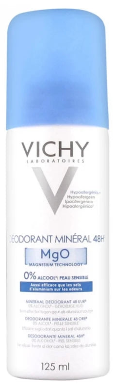 Vichy Déodorant Anti-Transpirant 48H Sans Sels d'Aluminium Aérosol 125 ml