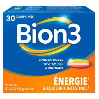Bion 3 Énergie et Équilibre intestinal 30 comprimés
