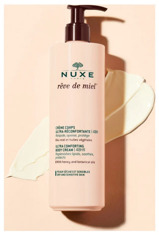 Nuxe Rêve de Miel Crème Corps Ultra-Réconfortante 24H (Peaux Sèches et Sensibles) 400 ml