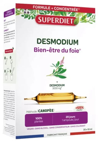 Superdiet Desmodium - 20 Ampoules de 15 ml
