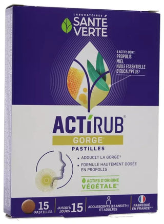 Santé Verte Actirub Pastilles 15 Unités