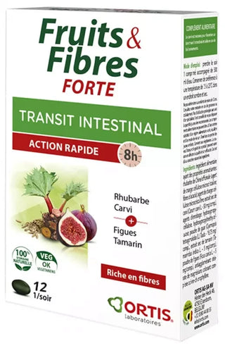 Ortis Fruits&fibres Forte 12 Comprimés