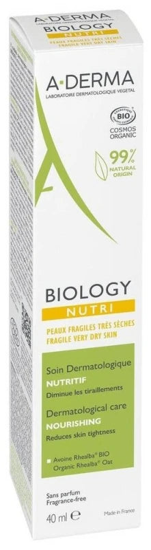 A-Derma Biology Soin Dermatologique Nutritif Bio 40 ml