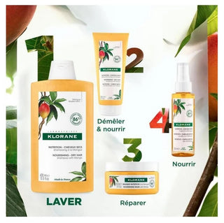 Klorane Shampoing Nutrition à la Mangue - Cheveux Secs 200 ml