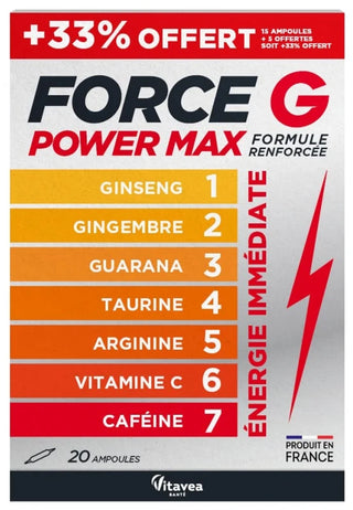 Vitavea Force G Vitavea Power Max Offre Promo