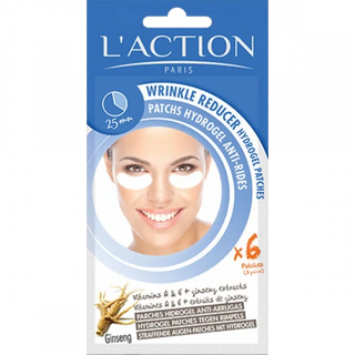 L'ACTION PARIS Patchs Hydrogel Anti-Rides Yeux Ginseng X6