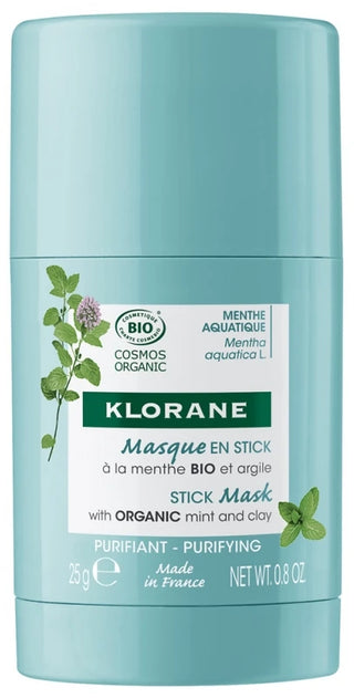 Klorane Menthe Aquatique Masque en Stick Purifiant - à la Bio 25 g