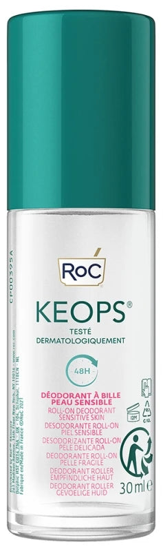 RoC Keops Sensitive Déodorant Roll-On Peaux Sensibles 48H 30 ml