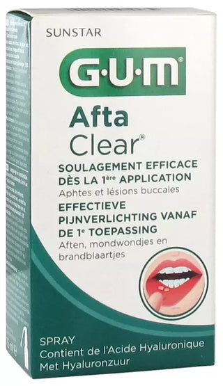 Gum Spray Buccal Aftaclear 15 ml - Goût Pomme Poire