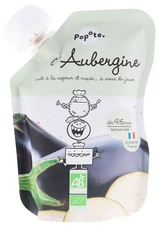 Popote Gourde L'Aubergine Bio Dès 4/6 Mois 120 g