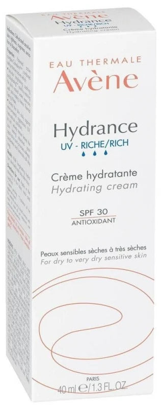 Avène Hydrance Eau Thermale - - Uv Riche Crème Hydratante 40 ml