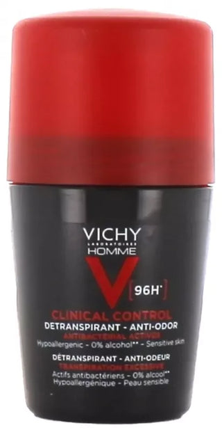 Vichy Homme Détranspirant Anti-Odeur 96H - Roll-On 50 ml