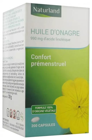 Naturland Huile d'Onagre 200 Capsules