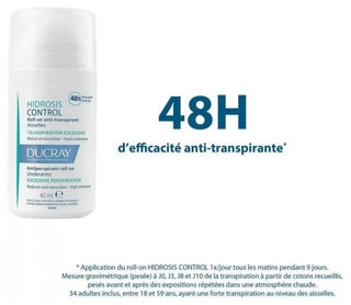 Ducray Roll-On Anti-Transpirant Aisselles Transpiration Excessive Hidrosis Control 40 ml