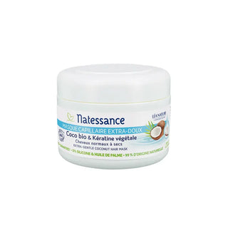 Natessance Masque capillaire extra-doux - Coco Bio & Kératine végétale 200ml