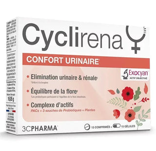 3C PHARMA CYCLIRENA URINAIRE 15+15