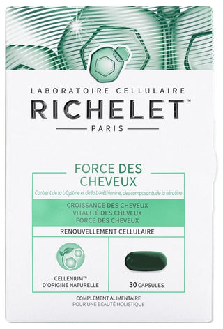 Richelet Force des Cheveux Complément Alimentaire Cheveux 30 Capsules