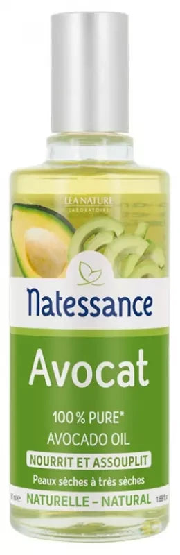 Natessance Huile d'Avocat - Nourrit et Assouplit