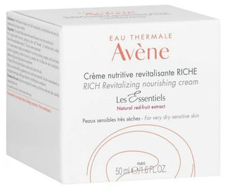Avène Eau Thermale - Les Essentiels - Crème Nutritive Revitalisante Riche - Peaux Trèsèches 50 ml