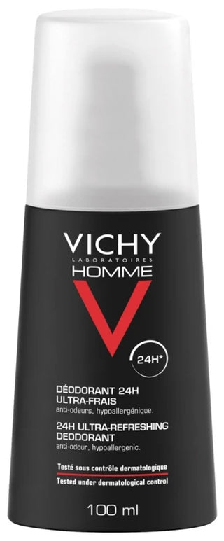 Vichy Homme Déodorant Vaporisateur Ultra-Frais 24H 100 ml