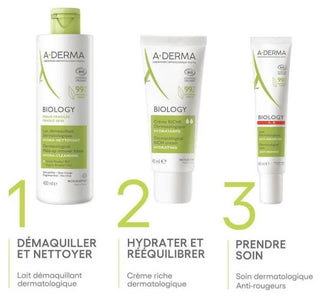 A-Derma Biology Lait Démaquillant Dermatologique Hydra Nettoyant Bio 200 ml