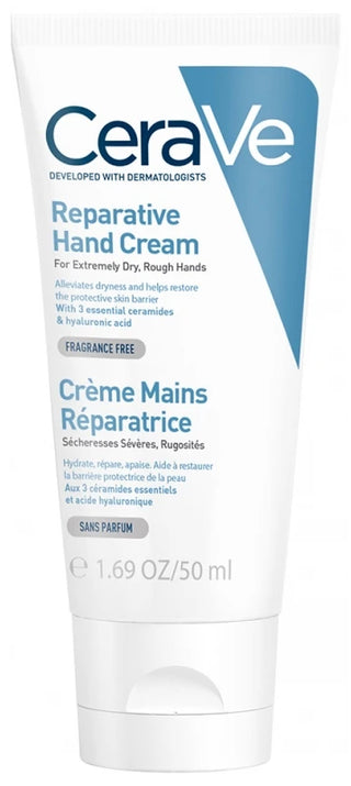 Cerave Crème Main Réparatrice Pour Les Mains Abîmées et Les Sécheresses Sévères 50 ml