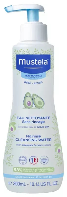 Mustela Eau Nettoyante Sans Rinçage à l'Avocat Bio 300 ml