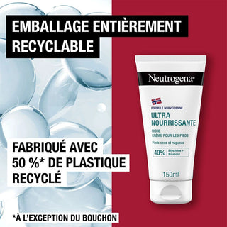 Neutrogena,Formule Norvégienne,Crème Pieds Très Secs et Abîmés 150 ml