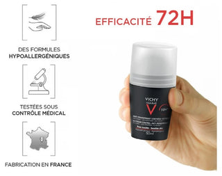 Vichy Homme Anti-Transpirant Contrôle Extrême 72H 50 ml