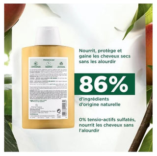 Klorane Shampoing Nutrition à la Mangue - Cheveux Secs 200 ml