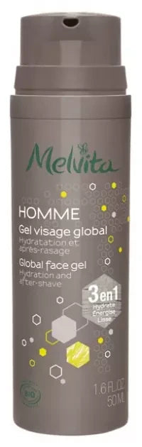 Melvita Homme Gel Visage Global 4 en 1