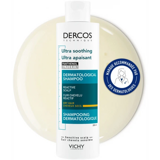 Vichy Dercos Shampooing Ultra Apaisant Cheveux Secs 200 ml