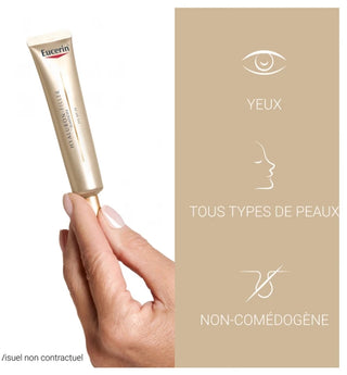 Eucerin Hyaluron-Filler + Elasticity Soin Contour Des Yeux Peaux Matures SPF 20 15 ml