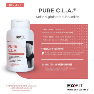 EAFit Pure CLA graisses rebelles